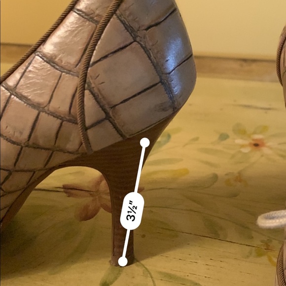 Women’s light brown pattern size 8 Paolo Heels - Picture 9 of 9